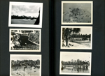 Cypress Gardens. tiny travel souvenir cards - Air View Silver Springs, Fla. aerial. Glass bottom boats.