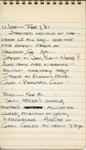 John's Ring-Master notebook for Honeymoon Trip